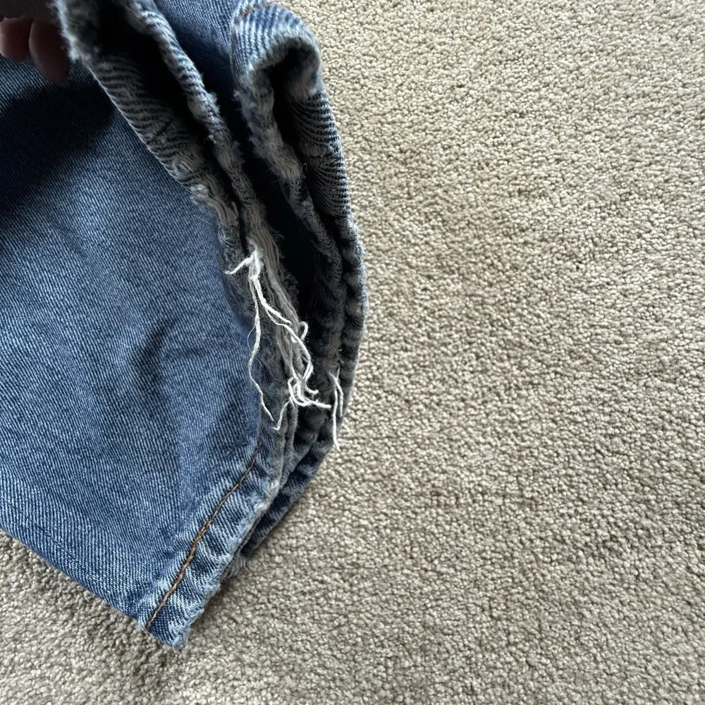 Levi's 505 Regular Fit Jeans Mens 40X32 Blue Denim Dark Wash Straight‎